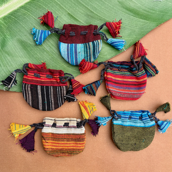 Cotton Drawstring Bags - 5 Pieces