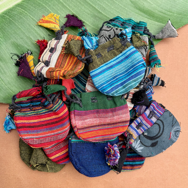 Cotton Drawstring Bags - 5 Pieces