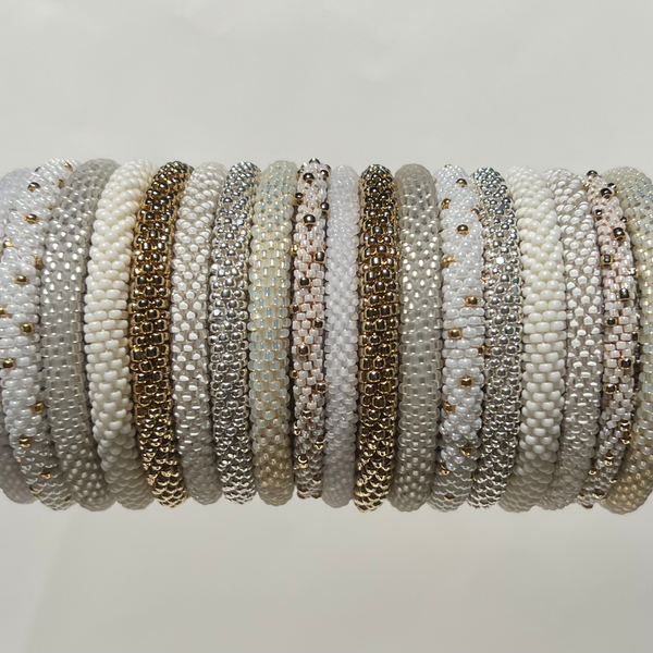 Neutral Beaded Bangles #14