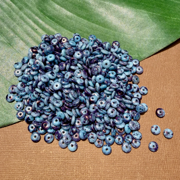 Picasso Blue Purple Discs Tubes - 200 Pieces