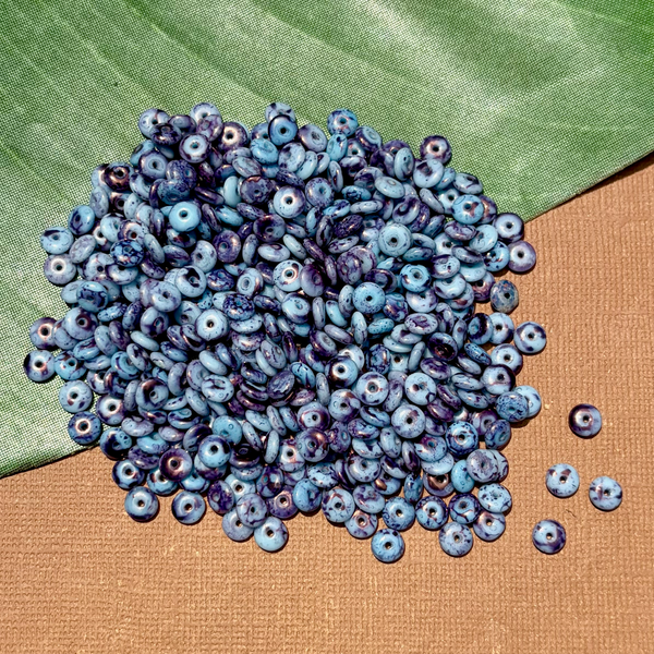 Picasso Blue Purple Discs Tubes - 200 Pieces