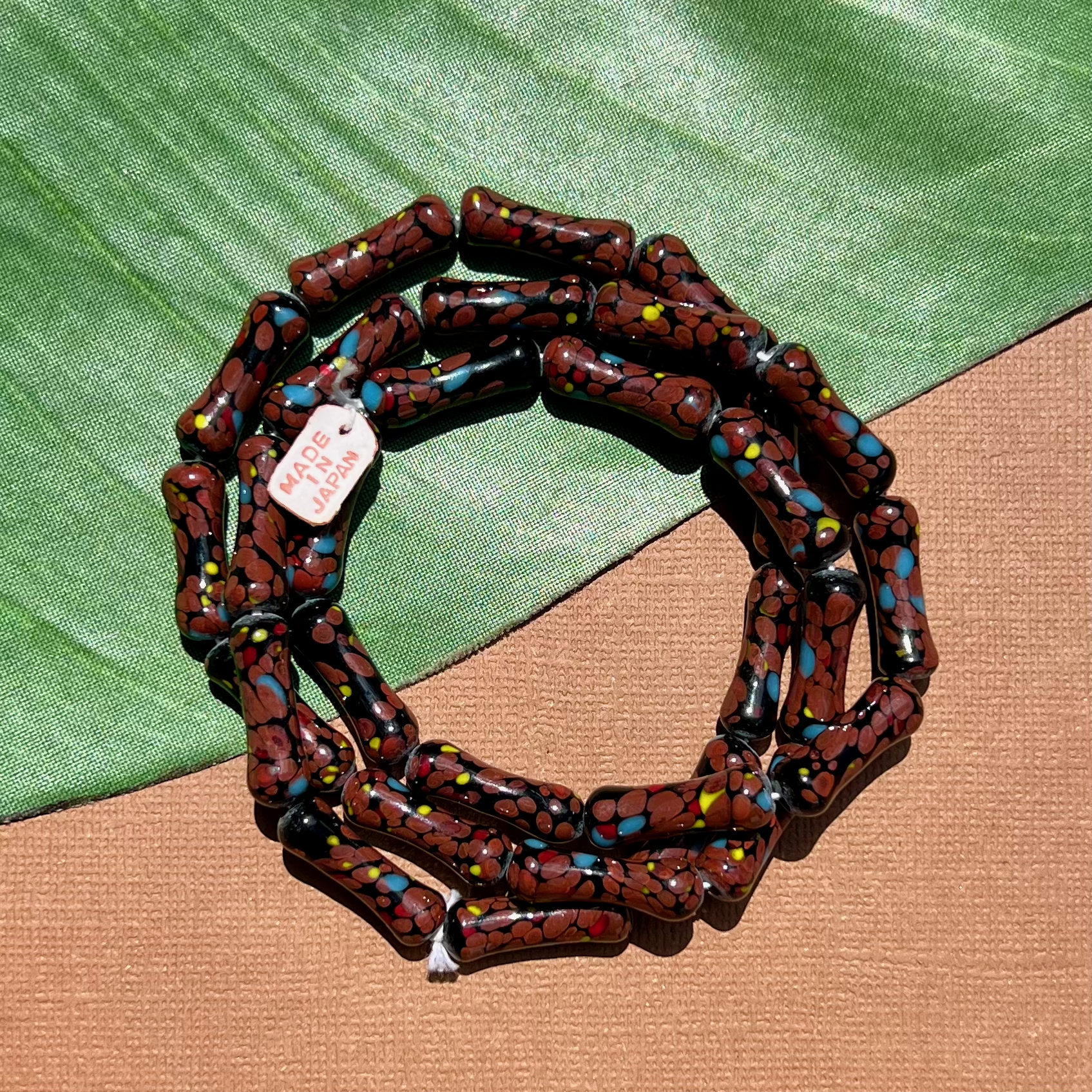 Brown Dog Bone Beads - 36 Pieces