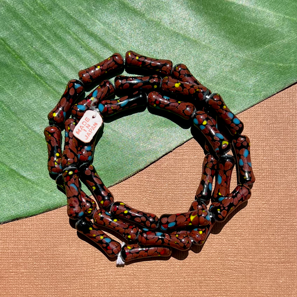 Brown Dog Bone Beads - 36 Pieces