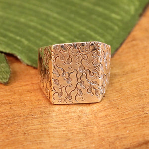 sterling silver ring - fire