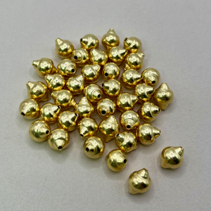Gold Plated Snail Shell Beads - 1 Piece