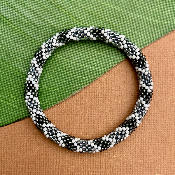 Gray Beaded Bangles #10
