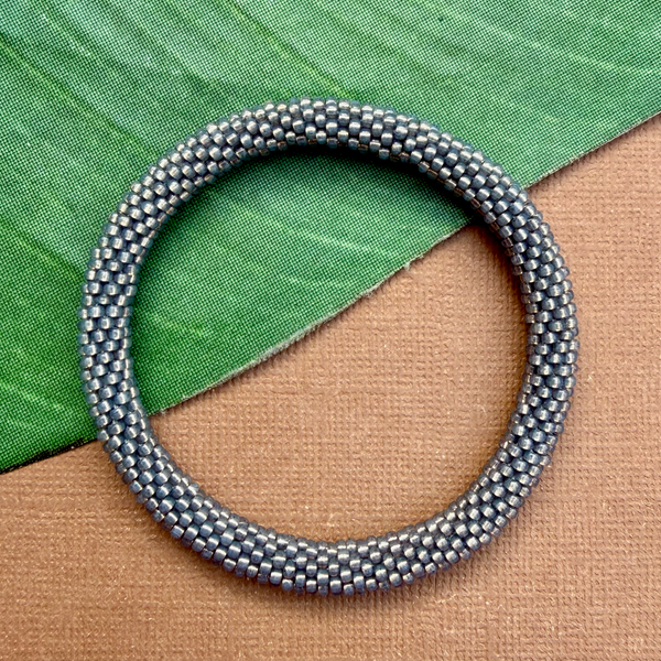 Gray Beaded Bangles #5