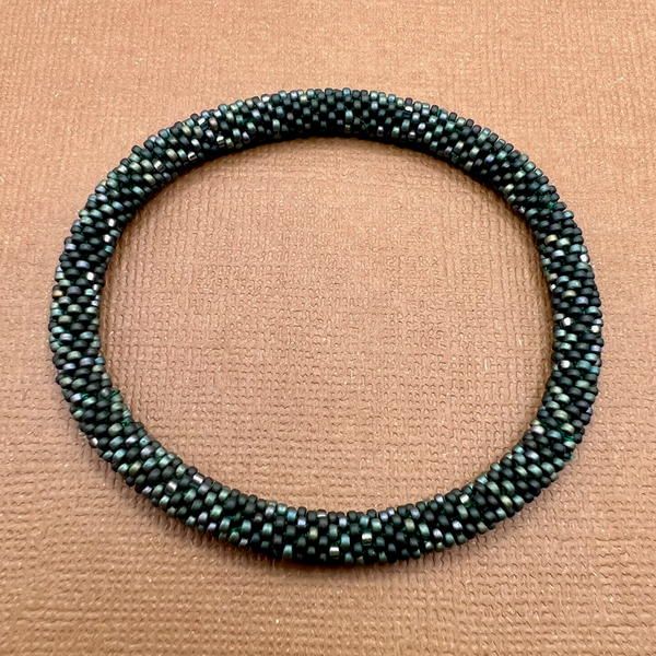 Gray Beaded Bangles #6