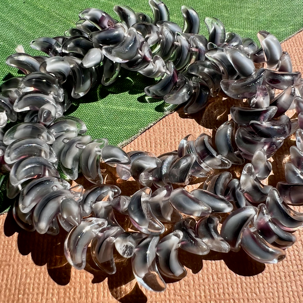 Gray Moon Beads - 125 Pieces