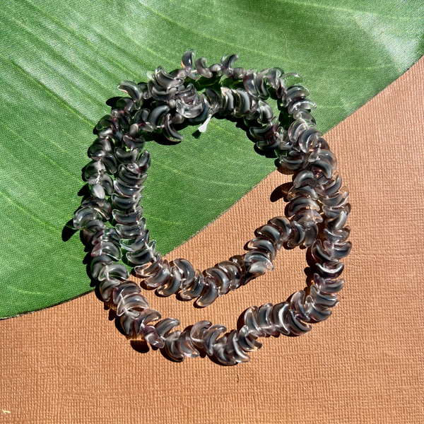 Gray Moon Beads - 125 Pieces