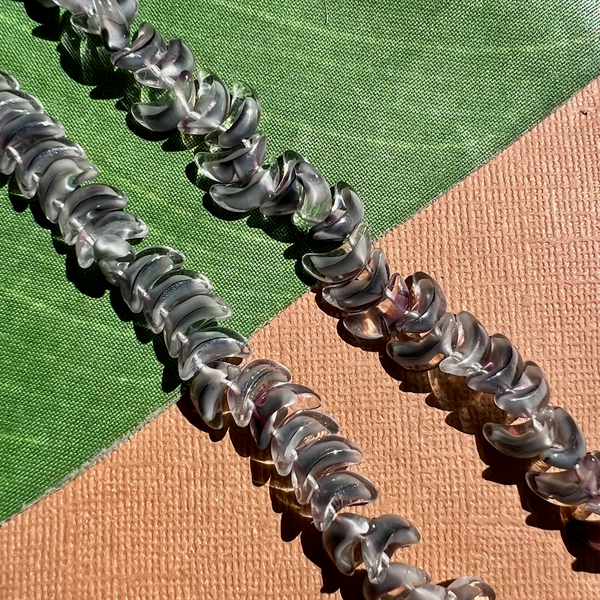 Gray Moon Beads - 125 Pieces