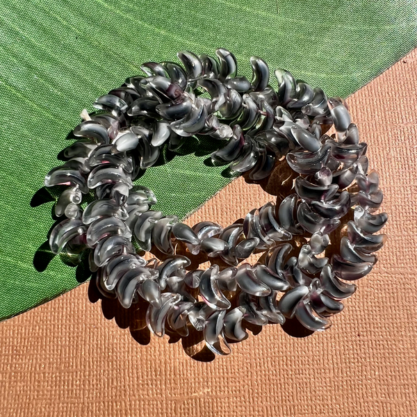 Gray Moon Beads - 125 Pieces