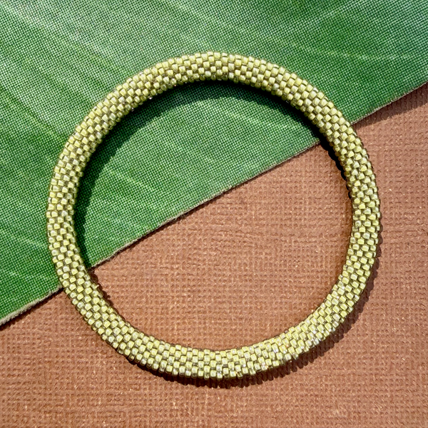 Green Beaded Bangles #2