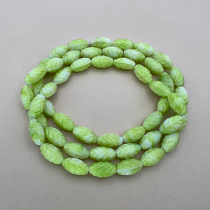 Green "Pinecone" Ovals - 50 Pieces