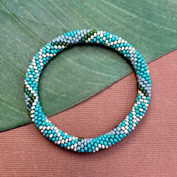 Green Beaded Bangles #10