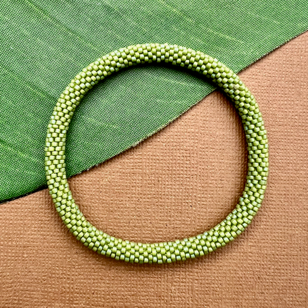 Green Beaded Bangles #18