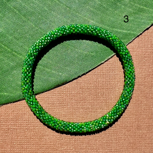 Moss Beaded Bangles
