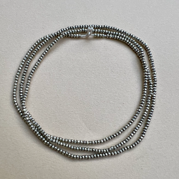 Hill Tribe Fine Silver Tiny Stamped 2mm Rondelle Beads