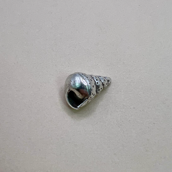 Hill Tribe Fine Silver Spotted Cone Shell Beads