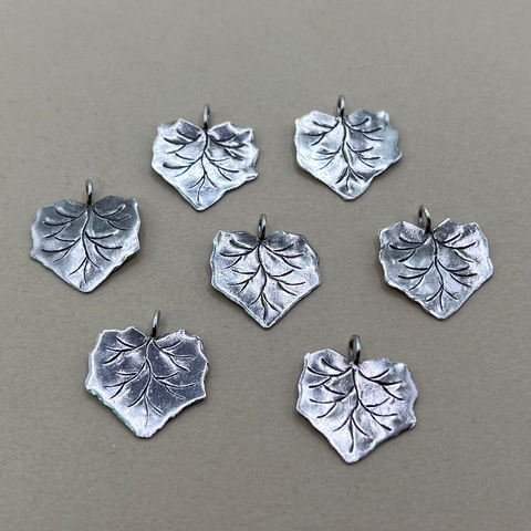 Hill Tribe Fine Silver Leaf Pendants