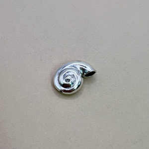Hill Tribe Fine Silver Spiral Shell Beads
