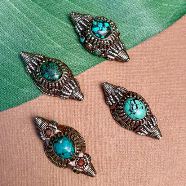 Tibetan Turquoise Hair Ornaments