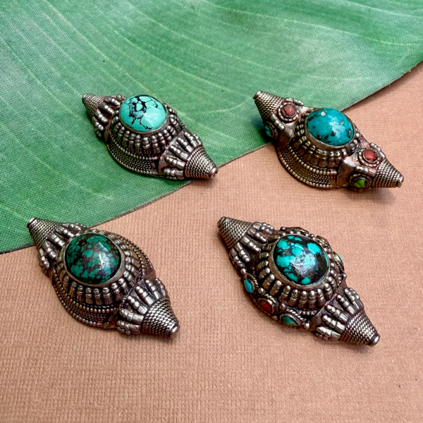 Tibetan Turquoise Hair Ornaments