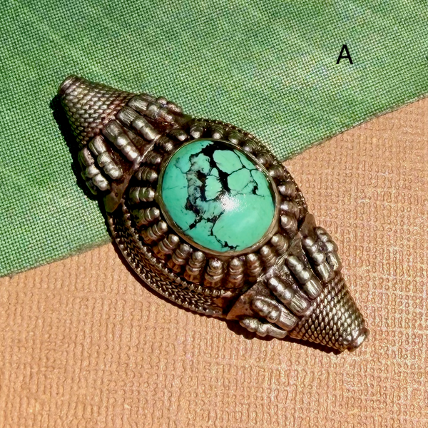 Tibetan Turquoise Hair Ornaments