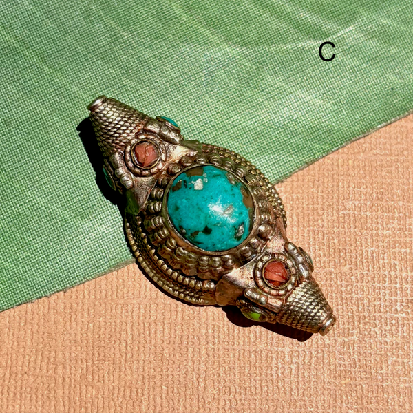 Tibetan Turquoise Hair Ornaments