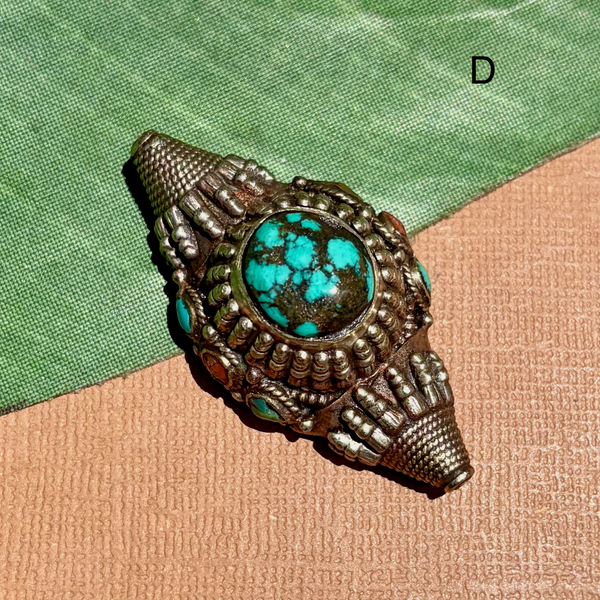 Tibetan Turquoise Hair Ornaments