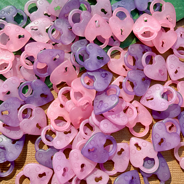Heart Locks - 50 Pieces