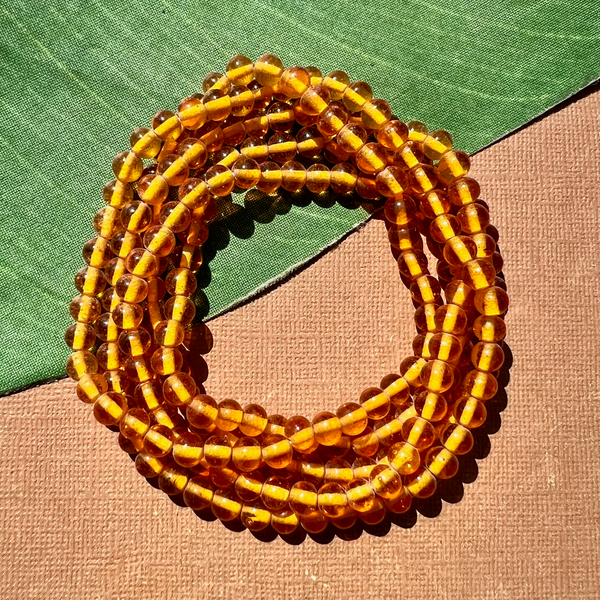 Honey Orange 6mm Round Beads - 200 Pieces