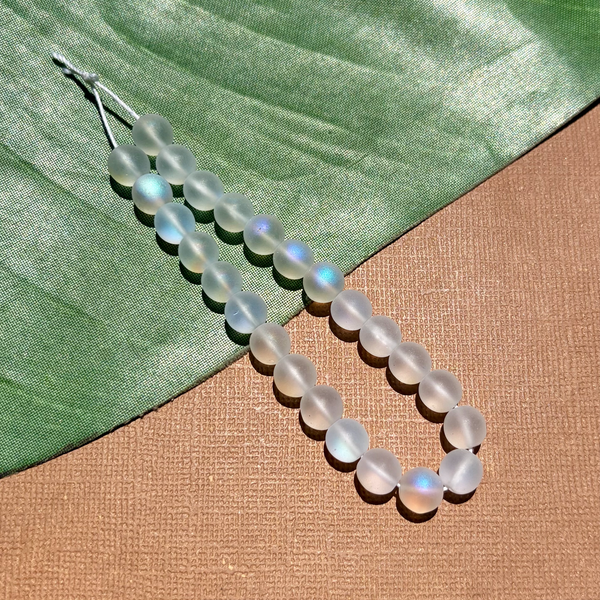Crystal Iridescent Round 8mm Beads - 50 Pieces