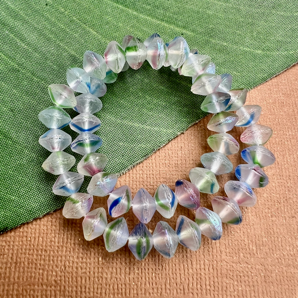 Iridescent Saucer Beads - 50 Pieces