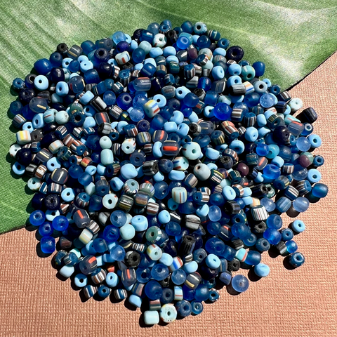 Indonesian Glass - Loose Blue Mix