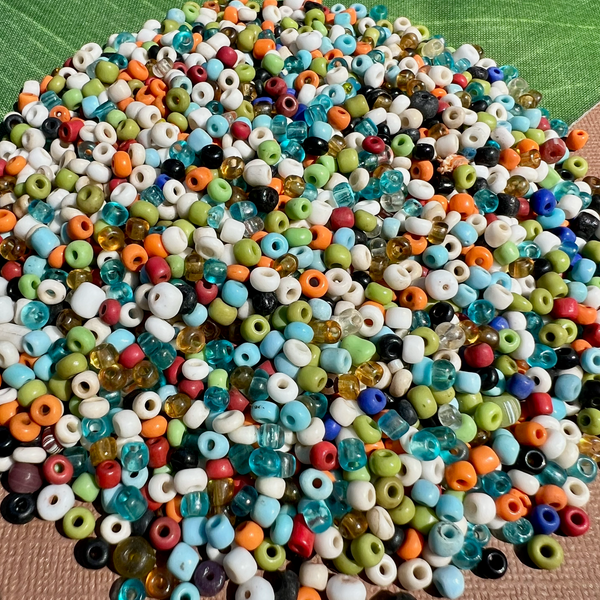 Indonesian Glass - Loose Rainbow 3 to 5mm Mix