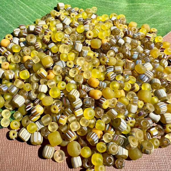 Indonesian Glass - Loose Yellow Mix