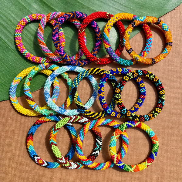 NEW- Kids Beaded Bangles