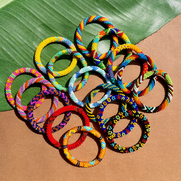 NEW- Kids Beaded Bangles