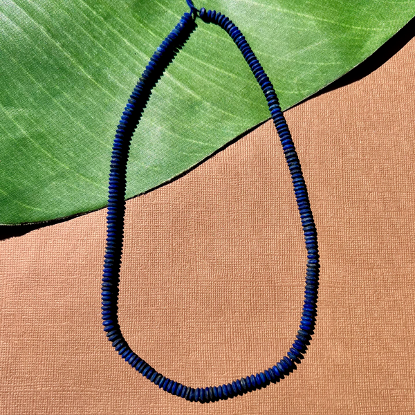 Lapis 5mm Saucer Strands - 1 Strand