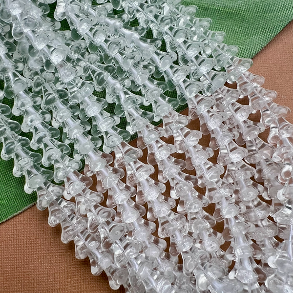 Crystal Bell Flower Large Cap Beads - 50 Pieces