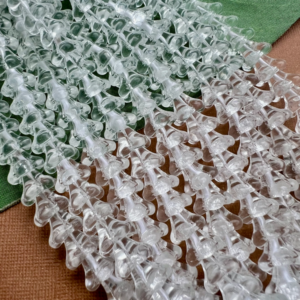Crystal Bell Flower Large Cap Beads - 50 Pieces