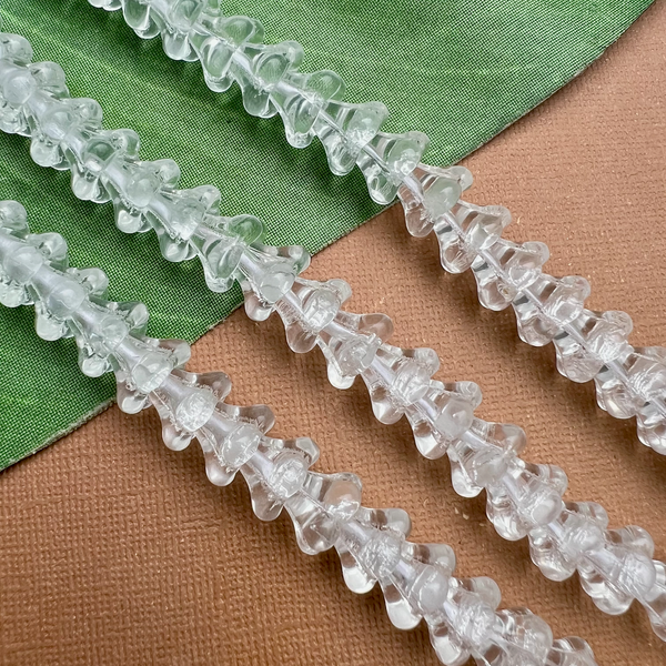 Crystal Bell Flower Large Cap Beads - 50 Pieces
