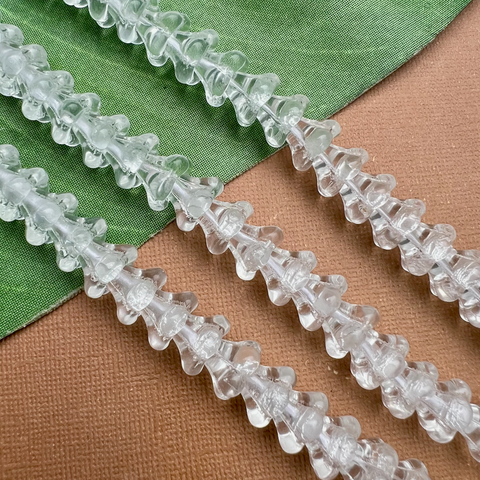 Crystal Bell Flower Large Cap Beads - 25 Pieces