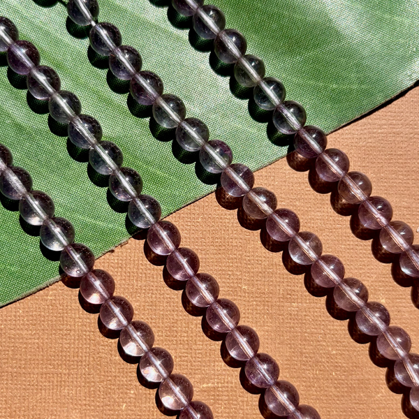 Light Lavender 8mm Round Beads - 100 Pieces