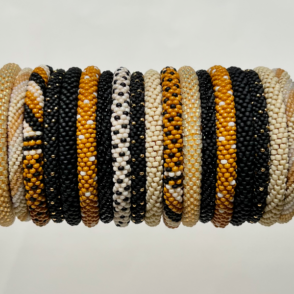 Black - Out of Africa - Beaded Bangles #6