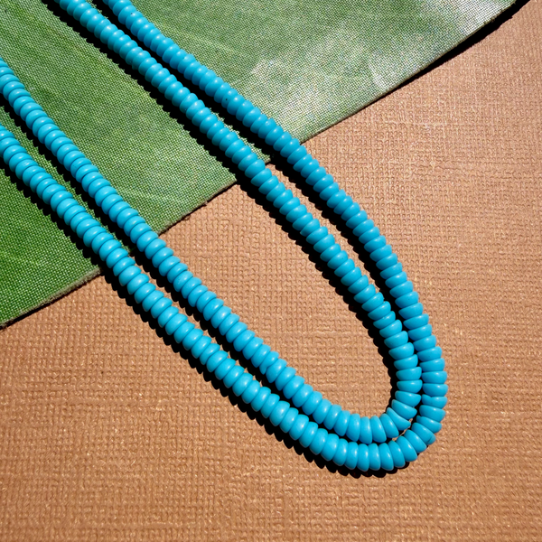Light Blue Tiny Dome Beads - 300 Pieces