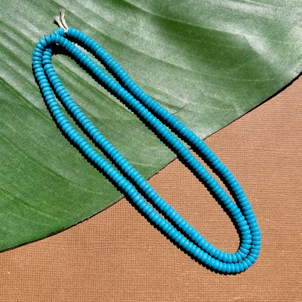 Light Blue Tiny Dome Beads - 300 Pieces