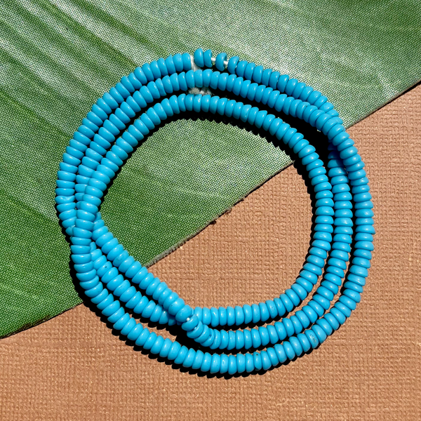 Light Blue Tiny Dome Beads - 300 Pieces