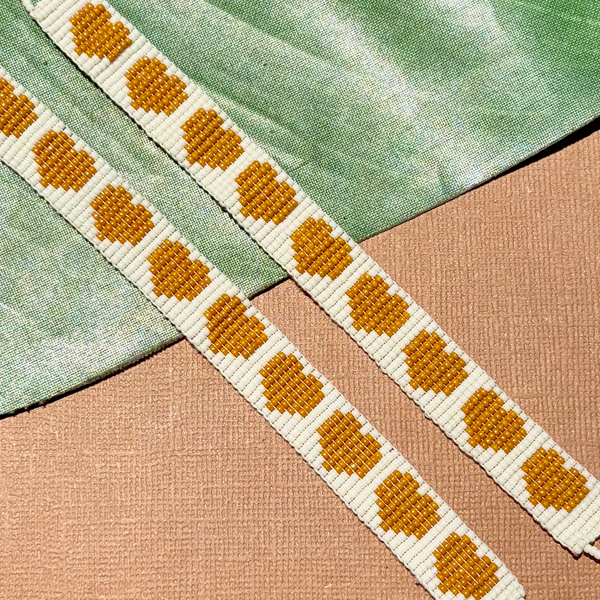Seed Bead Loom Bracelets - Heart Pattern